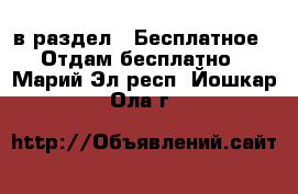  в раздел : Бесплатное » Отдам бесплатно . Марий Эл респ.,Йошкар-Ола г.